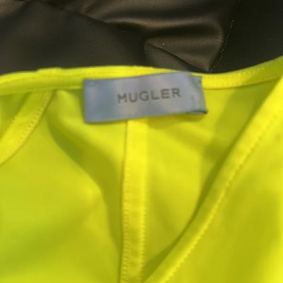 Thierry Mugler Vibrant Yellow Bodysuit size 36 US S - Picture 4 of 10